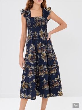 Hill House Home Ellie Nap Dress in Equestrian Toile XXXS